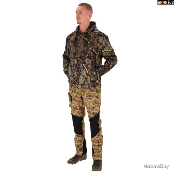 SWEATSHIRT A CAPUCHE GHOST CAMO FOREST EVO