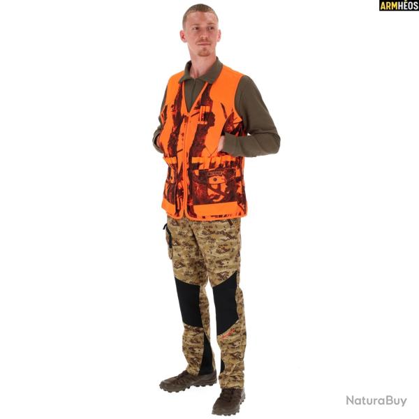 GILET CHASSE STRONGER GHOST CAMO BLAZE BLACK