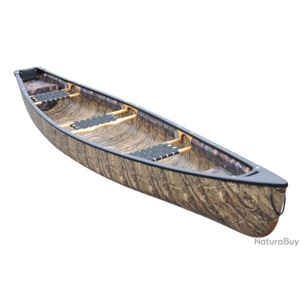 Cano� chasse/p�che ESQUIF H�ron (4,40 m), camo, trois bancs, motorisable 4 CV, homologu� CE.