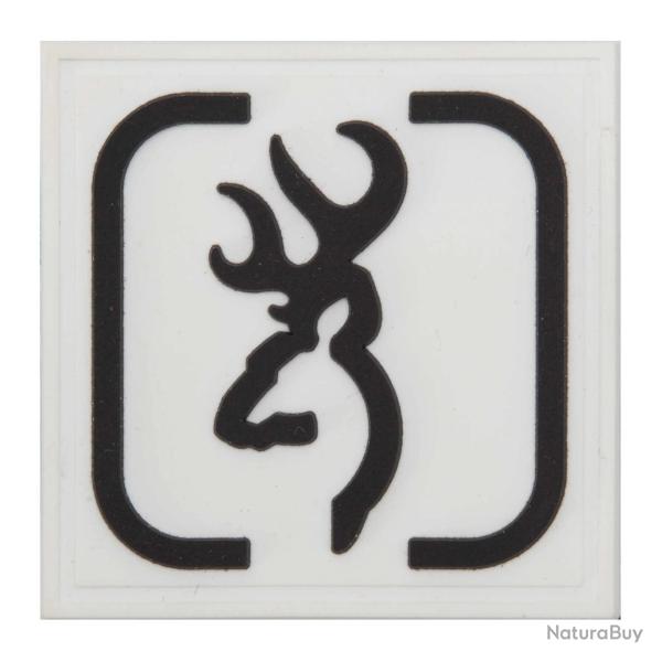 Badge Browning Blanc