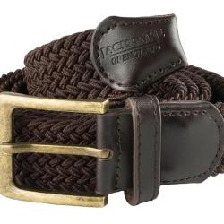 Ceinture &eacute;lastiqu&eacute;e tress&eacute;e Jack Pyke - Ceinture Marron