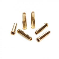 6 Fausses douilles 4.5 mm &agrave; plomb pour revolver Schofield et carabine Barra