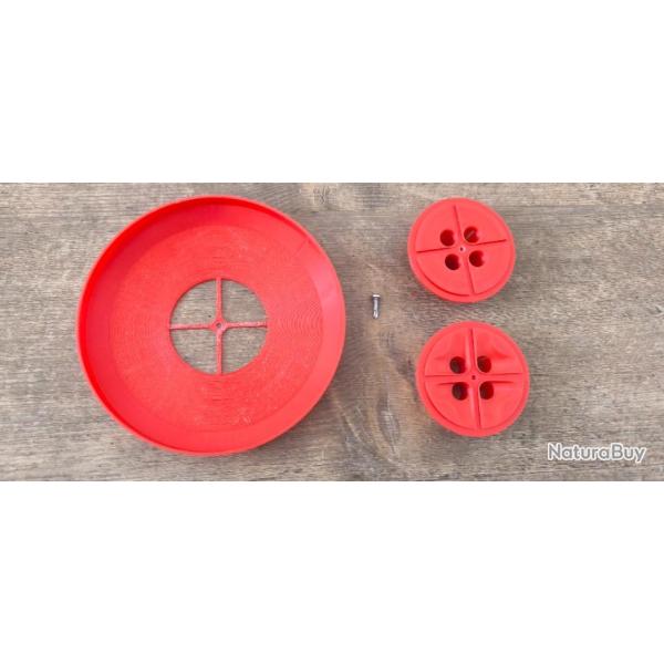 Case collator pour presse Lee 4 tubes multi-calibres - Impression 3D (rouge)