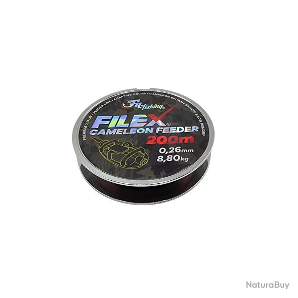 Filex fil nylon cam�l�on feeder 200 m 0.18mm/ 4.60 kg