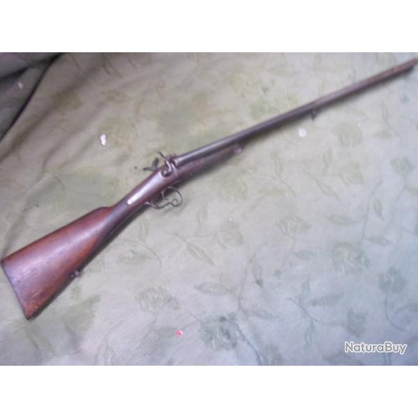 fusil de chasse � broche  en calibre 16 canon 72,5 cm