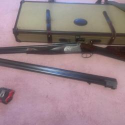 Fusil superpos&eacute; Demas 1040 cal 12 de l'atelier Verney Carron deux canons)dans une superbe mallette