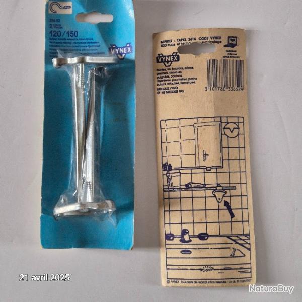 Support de tablettes extensible pour salle de bain ou autre , laiton chrom