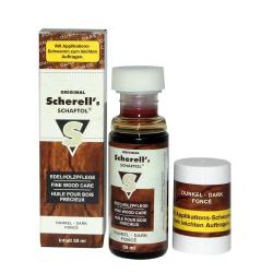 Huile SCHERELL'S SCHAFTOL pour bois fonc&eacute; - 50ml