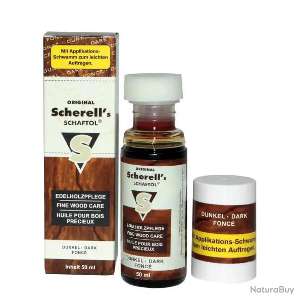 Huile SCHERELL'S SCHAFTOL pour bois fonc� - 50ml