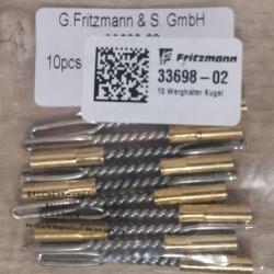 Tire chiffon FRITZMANN - Filetage femelle M3 - Calibre .17, .20, .22, .223, .25 Cal - R&eacute;f 33698-02
