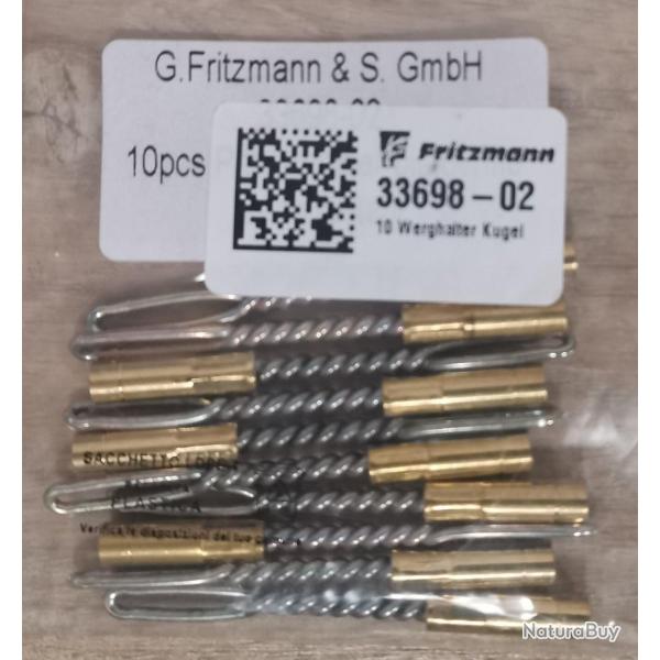 Tire chiffon FRITZMANN - Filetage femelle M3 - Calibre .17, .20, .22, .223, .25 Cal - R�f 33698-02
