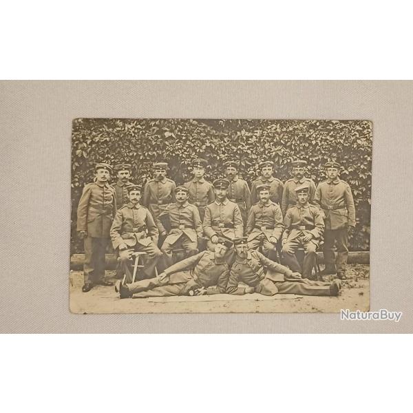 Carte photo groupe soldat allemand prussiens 14/18