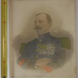 Photo portrait d'un caporal 2&egrave;me RIC retouche aquarelle 1906