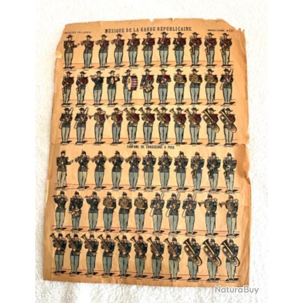 Imagerie d'Epinal �Musique de la garde r�publicaine�� N�221