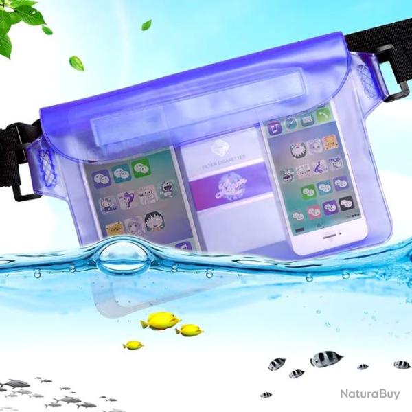 Sac Banane Bandouli�re 100 Pour 100 �tanche P�che Natation Bateau Plage Randonn�e Transparent