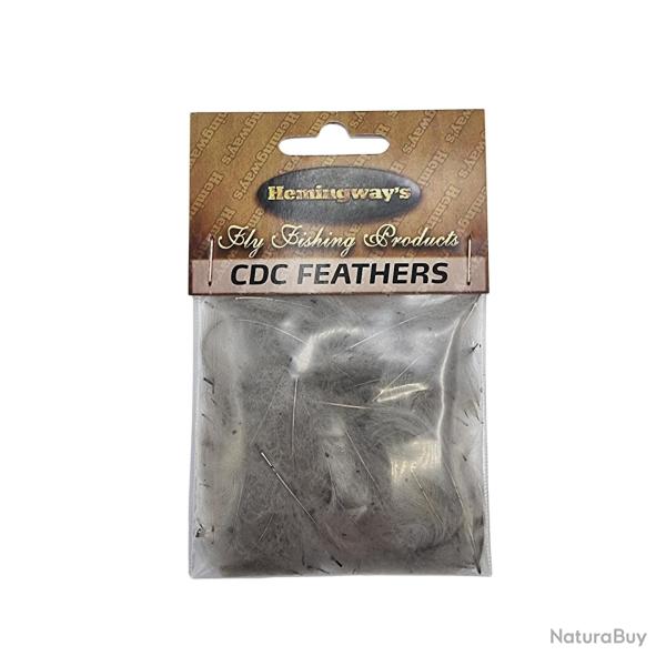 Hemingways cdc feathers "brown" light grey