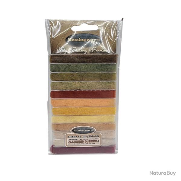 Hemingways dubbing set allround naturel 1301