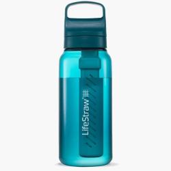 Gourde filtre &agrave; eau Lifestraw Go Series 1L bleu turquoise