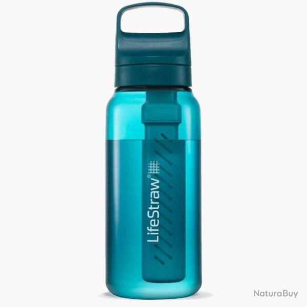 Gourde filtre � eau Lifestraw Go Series 1L bleu turquoise
