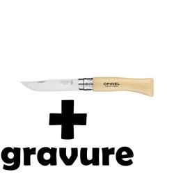Couteau Opinel N&deg;7 inox avec gravure