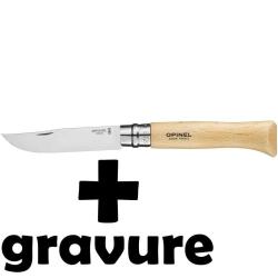 Couteau Opinel N&deg;12 inox avec gravure