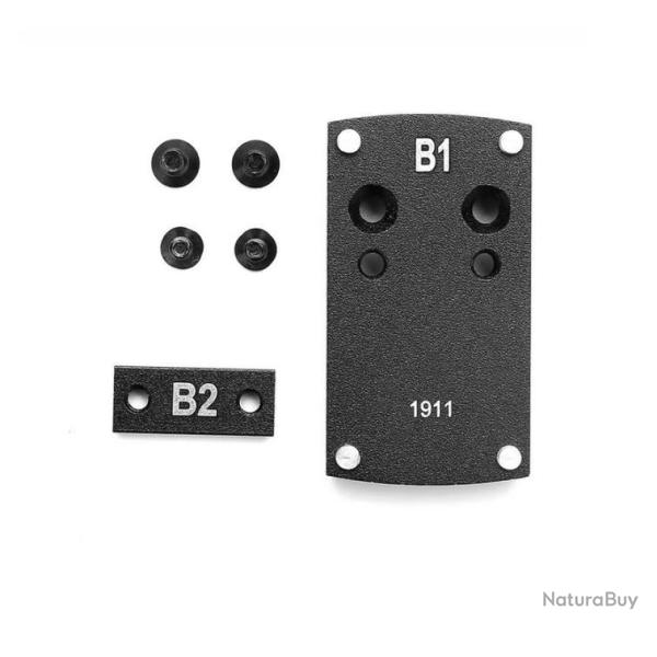 Platine, Embase pour montage de point rouge 1911