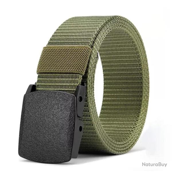 Ceinture Tactique Nylon Grande Taille de 130 � 160 cm | Boucle Automatique Vert