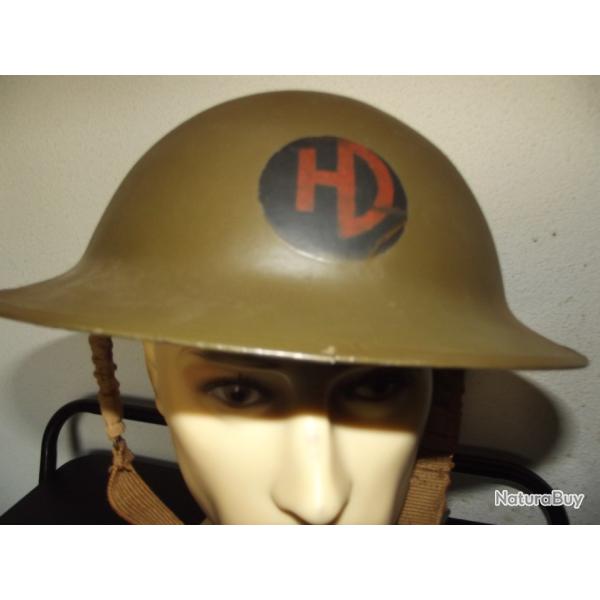 TR�S RARE Casque Anglais Mark II WW2 de la 51�me Division des Highlands / JUNO BEACH