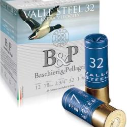 CART. ACIER B&P VALLE STEEL 32 CAL. 12 / 70 MM N&deg; 3 32 G BJ BTE 25