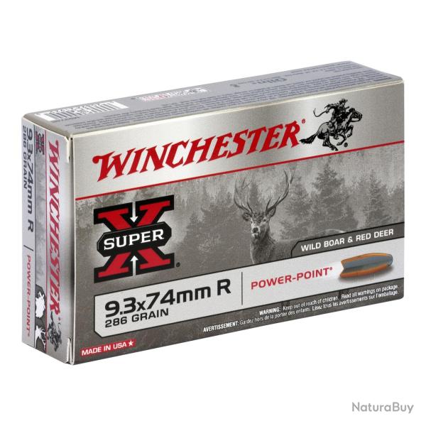 WINCHESTER CAL 9.3X74R POWER-POINT 286GR / 18.5 GRAMMES