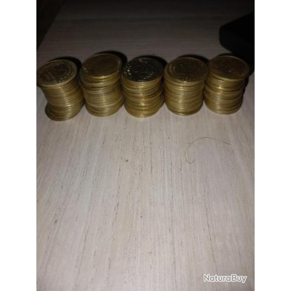 Lot de pi�ces de 20 centimes de francs