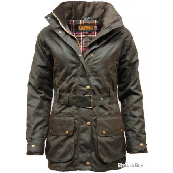 Veste Femme cir�e antique rembourr�e  Cantrell Marron