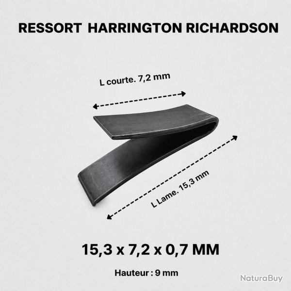 Ressort Harrington Richardson - 15,3 x 7,2 x 6,2mm - H/ 9mm - Ep/ 0,7mm