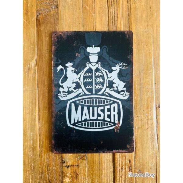Plaque m�tal d�corative Mauser