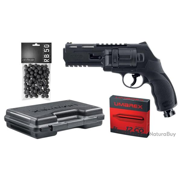 Pack revolver d�fense T4E TR50 gen2 cal.50 6Cps 13J + capsules + billes + mallette