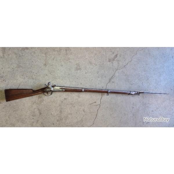 MOUSQUETON 1822T A PERCUSSION AVEC SA BA�ONNETTE