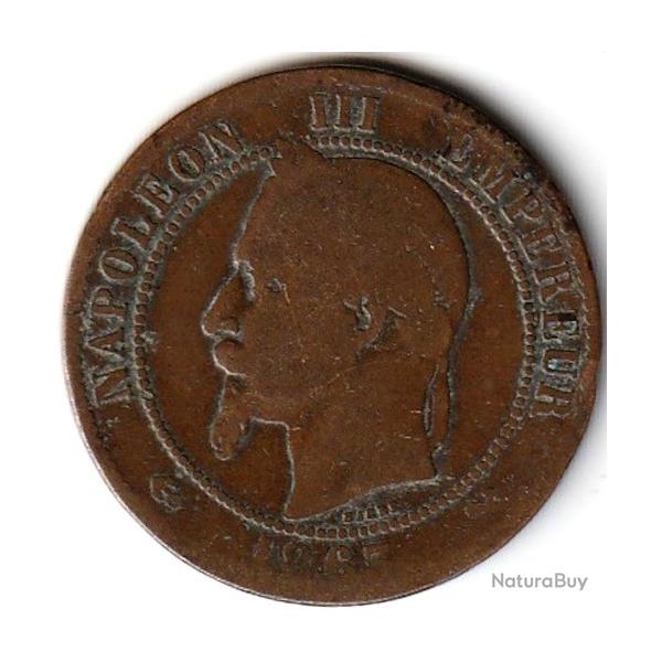 Pi�ce de Monnaie  France Dix centimes NAPOLEON III 1863 K