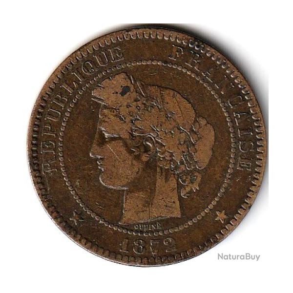 Pi�ce de Monnaie  France Dix centimes C�r�s 1872 K