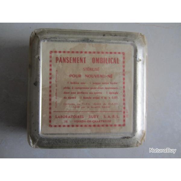 Boite en tle pansement Ruby 1955