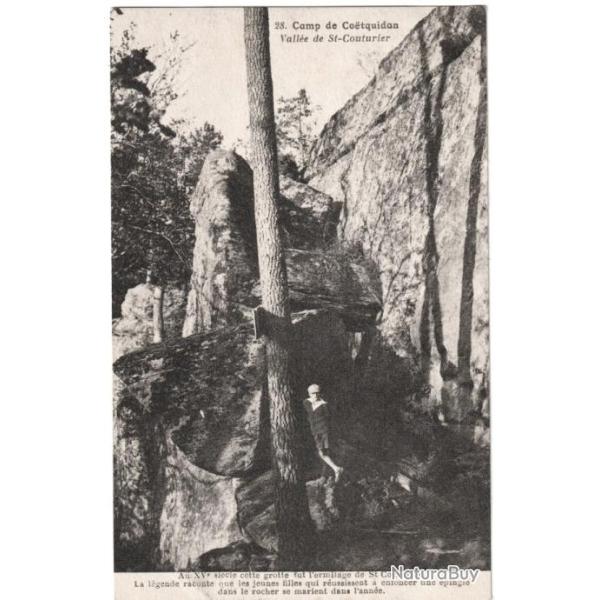 CPA MILITARIA  -  CAMP DE CO�TQUIDAN  -  VALL�E DE SAINT-COUTURIER