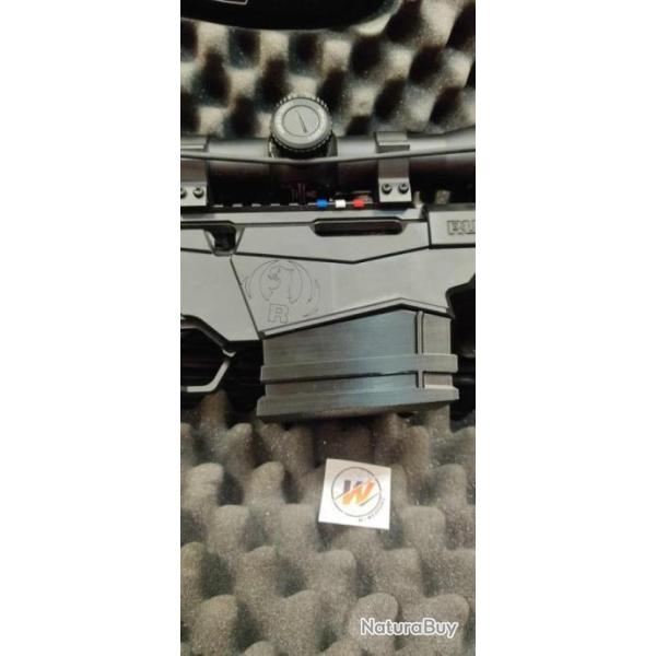 RUGER RPR  - Extension de chargeur NOIR BX 10/22 avec fixation par VIS_ LoOk 308 win
