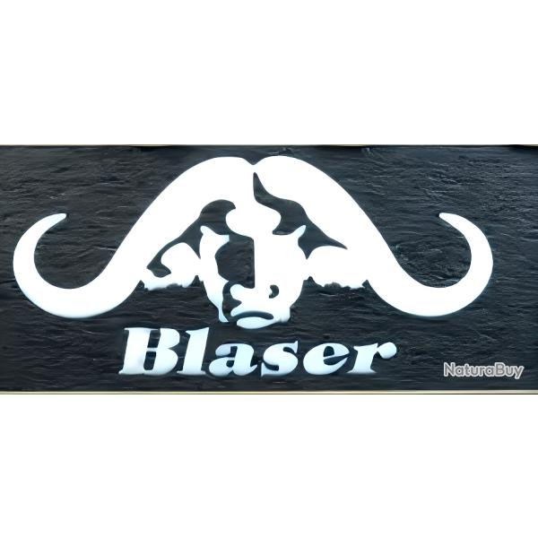 Autocollant blaser buffle coffre fort ,chasse ect , d�co voiture camping car ou autres noir