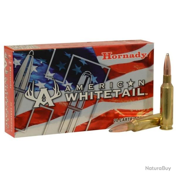Munitions HORNADY calibre 6.5 Creedmoor American Whitetail Interlock 129gr - 8.3g x20