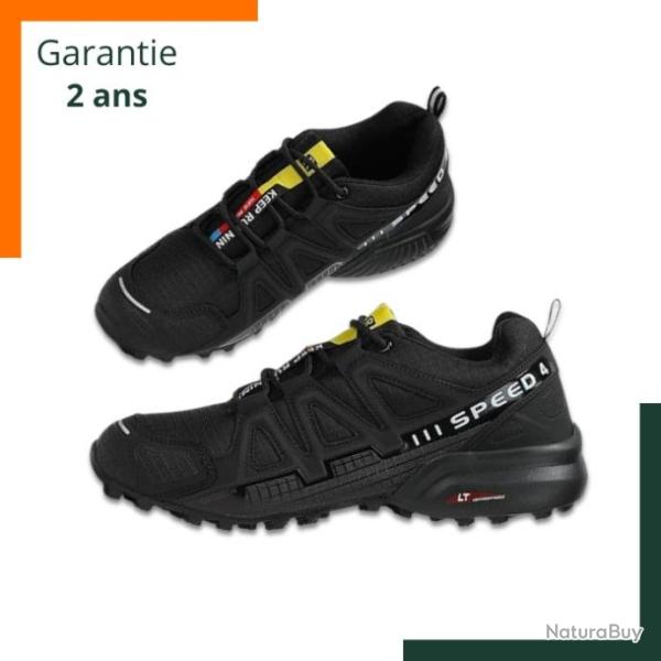 Chaussures de randonn�e et de trail -  Anti-d�rapante - Imperm�able - L�g�re - Noir