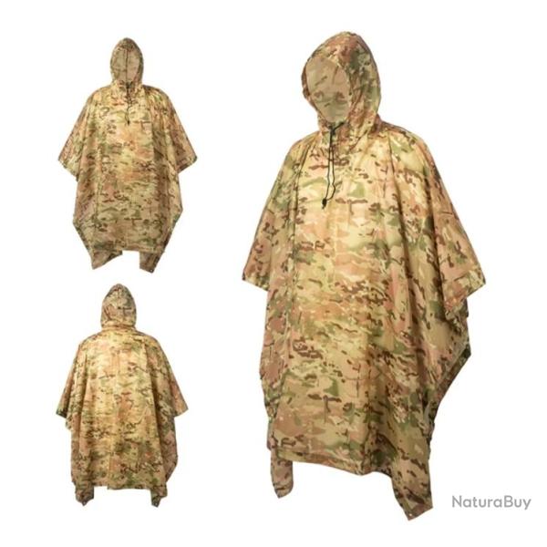 Poncho de Pluie Plein Air Respirant - V�tements de Pluie Imperm�ables pour Activit�s Ext�rieur CP