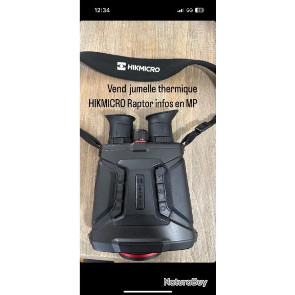 Vend jumelle thermique HIKMICRO Raptor RQ50LN avec �a mallette et 6 piles rechargeable.