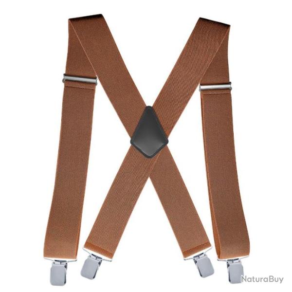 Bretelles de chasse marrons - LIVRAISON GRATUITE