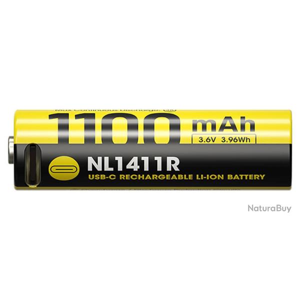 Accu Li-ion 14500 - Capacit� 1100mAh