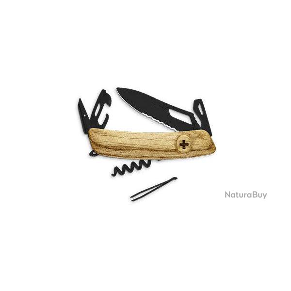 Couteau Swiza SHO3 Allblack - Ch�ne