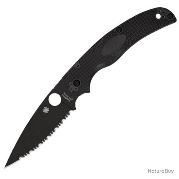 SPY-C244SBBK Couteau pliant dent� Spyderco Native Chief manche FRN